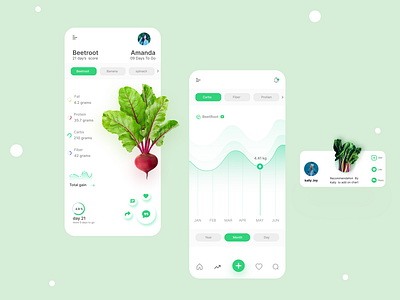 Nutrition diet planner App app ui ux