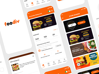 Online Food Ordering System app ui app uiux food delivery food order food order app food ordering app illustration mobile app design mobile design online food delivery online store ui uiuxdesign