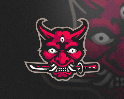 ONI MASK LOGO branding character e sport esport illustration logo logodesign mascotlogo sport vector