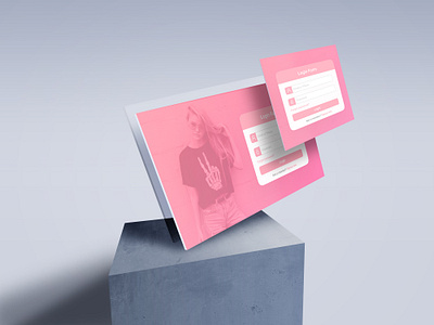 Login Form - UI Design 3d animation branding design figma graphic design login logo motion graphics photo ui ux web
