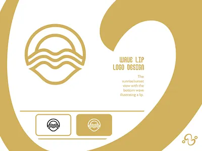 Wave Lip Logo brand design brand designer feminine illustration kiss lady lip lips logo design logo designer logo for sale logo idea logo inspiration logomark logotype ocean sea trench water wave