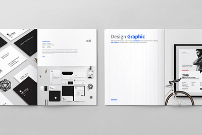 Photography + Graphic Design Portfolio agency brochure catalog clean design design portfolio graphic design illustration indesign magazine minimal modern photography portfolio portfolio design print printable template