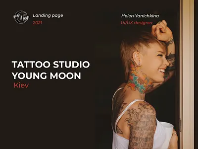 Landing page TATTOO STUDIO design designe e commerce figma ill landing studio tattoo ui ux