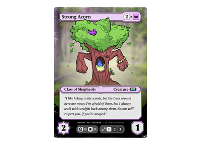 Strong Acorn nft nftart tcg trading card