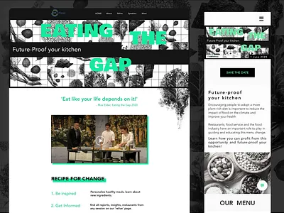 Eating the Gap app coding conference design development event food landing marketing typography ui ux web design webdesign webflow