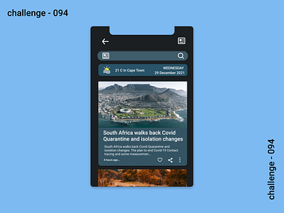 094 - News 094 app design dailyuichallenge design figma illustration news ui website
