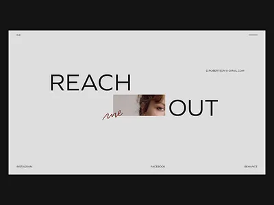 Concept:: Contacts page contact contact us contacts email fashion interaction minimalistic model portfolio reach me ui design visual design