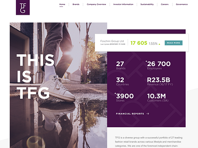 TFG Group ui web design