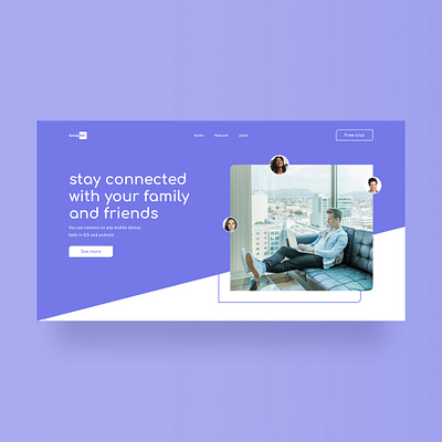 Groupnet - Social Network app design clean design ui ux web