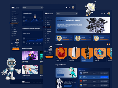 Srash Dashboard UI/UX branding dashboard design figma game gaming dashboard music portal product design steam store ui ui design uiux uiuxservices uiuxservicesgn ux web design web site