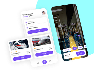 AR Based Train Ticket :: Mobile App🚆 adobe xd application design design illustration logo minimal minimalist mobile ui ui visualization