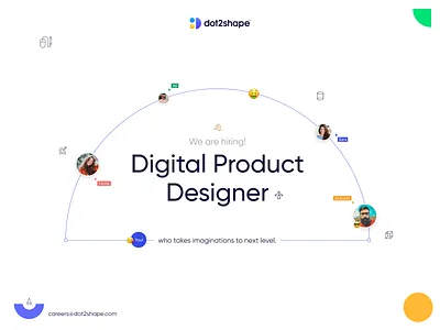 Hiring branding creative designer digital dot2shape email experience figma fulltime hiring hiringalert logo people photoshop product resume startup talent ui ux