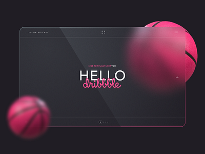 Hello dribbble! debut shot design first shot hello dribbble ui ux