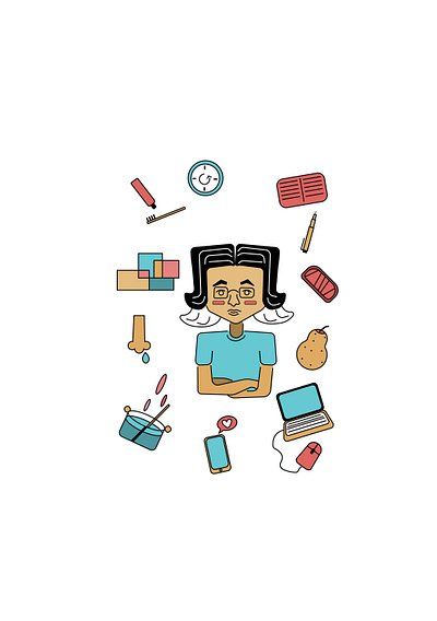 My daily design illustration vector