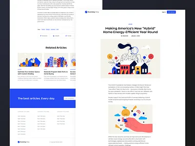 Blog Post Design article article design blog blog design blog post design read reading template ui ux webdesign website website template