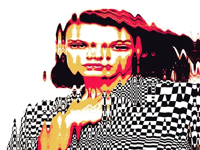 Image Raster Op Art & Psychedelic acid art barcelona free hippie mockup nft op art opart optical art psychedelic raster sergi delgado trippy