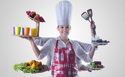 Photo Retouch, multi talented woman chef chef digital imaging photo editing photo retouch photography woman