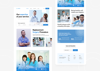 Medical Landing page branding colorful ui design design free ui resource graphic health landing page health tech health medical landing page landing page resource medical medical landing page motion graphics trendy design ui ui resource 2022
