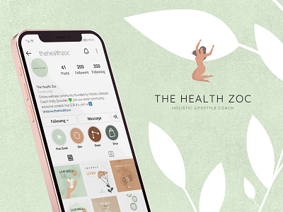 Women Health branding illustrator instagram minimal social media