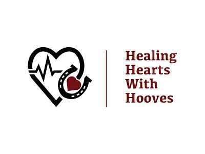 Logo and Business Card Design brand branding business card card flat heart horse horseshoe icon illustrator logo print pulse stationary therapy