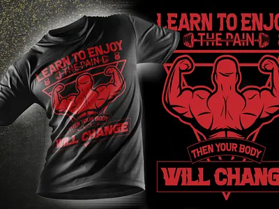 Gym T-shirt Design america american badge branding design graphic design gym gym t shirt gym tshirt design illustration logo t shirt design tshirt ui vector