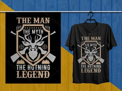 Hunting T-Shirt Design design hunting hunting t shirt design hunting t shirts illustration t shirt t shirt design vector
