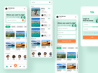 Where you want to trip? app design ui ui design uidesign ux uxdesign