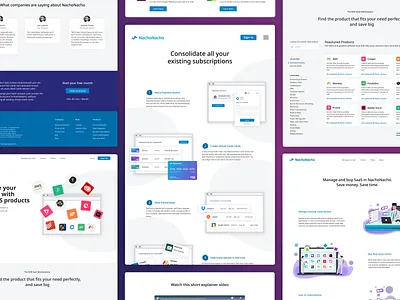 NachoNacho app coding design development fintech landing marketing saas startup typography ui ux web design webbdesign webflow