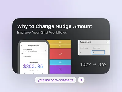 How and Why to Change Nudge Amount in Figma amount design youtube figma tutorial improve nudge product design thumbnail tutorial ui ux video web design workflow youtube youtuber