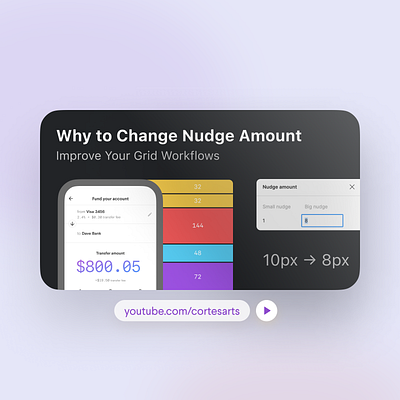 How and Why to Change Nudge Amount in Figma amount design youtube figma tutorial improve nudge product design thumbnail tutorial ui ux video web design workflow youtube youtuber