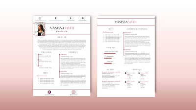 Curriculum vitae / Professional resume template canva professional resume template