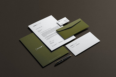 Corporate Stationery Branding Mockup advertising brand brand stationery branding business company corporate documents envelope folder identity letterhead mockup photo presentation print print template psd showcase stationery