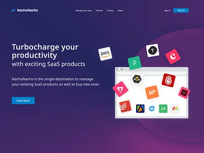 NachoNacho app coding design development fintech landing landing page marketing saas typography ui ux web design webdesign webflow