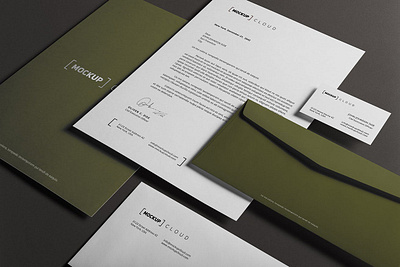 Corporate Stationery Branding Mockup advertising brand brand stationery branding business company corporate documents envelope folder identity letterhead mockup photo presentation print print template psd showcase stationery