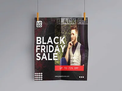 Black Friday Poster Design (Flyer PSD) 3d black friday design black friday poster branding design 2022 flyer art flyer design free psd graphic design illustration motivation poster poster design ui