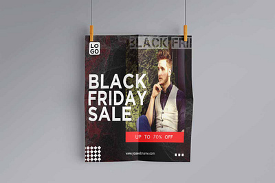 Black Friday Poster Design (Flyer PSD) 3d black friday design black friday poster branding design 2022 flyer art flyer design free psd graphic design illustration motivation poster poster design ui