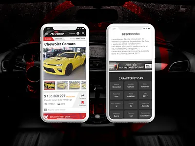 Mi Nave - Details app car description design details gallery grid interface list ui