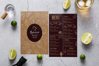 Double Sided Food Menu Card Design brouchure business flyer design digital card flyer food food flyer food menu food menu design graphic design menu menu board menu card restaurant restaurant card restaurant flyer