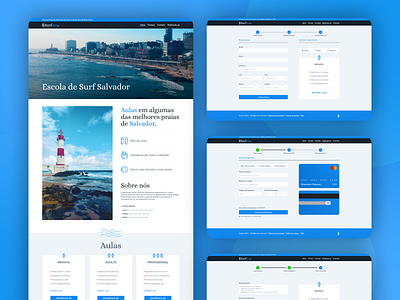 Website SurfSSA aplicativo design landing page ui ux webdesign