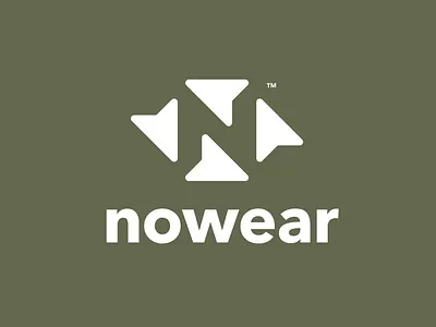 Nowear Outdoor Logo apparel branding graphic design icon illustration letter n logo nature negative space nowear outdoor