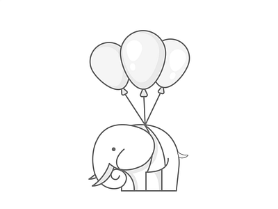 Flying Elephant animal animate animated animation design elephant file flat design fly flying icon illustration motion simply size small