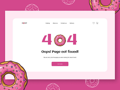 Page Error 404 design ui