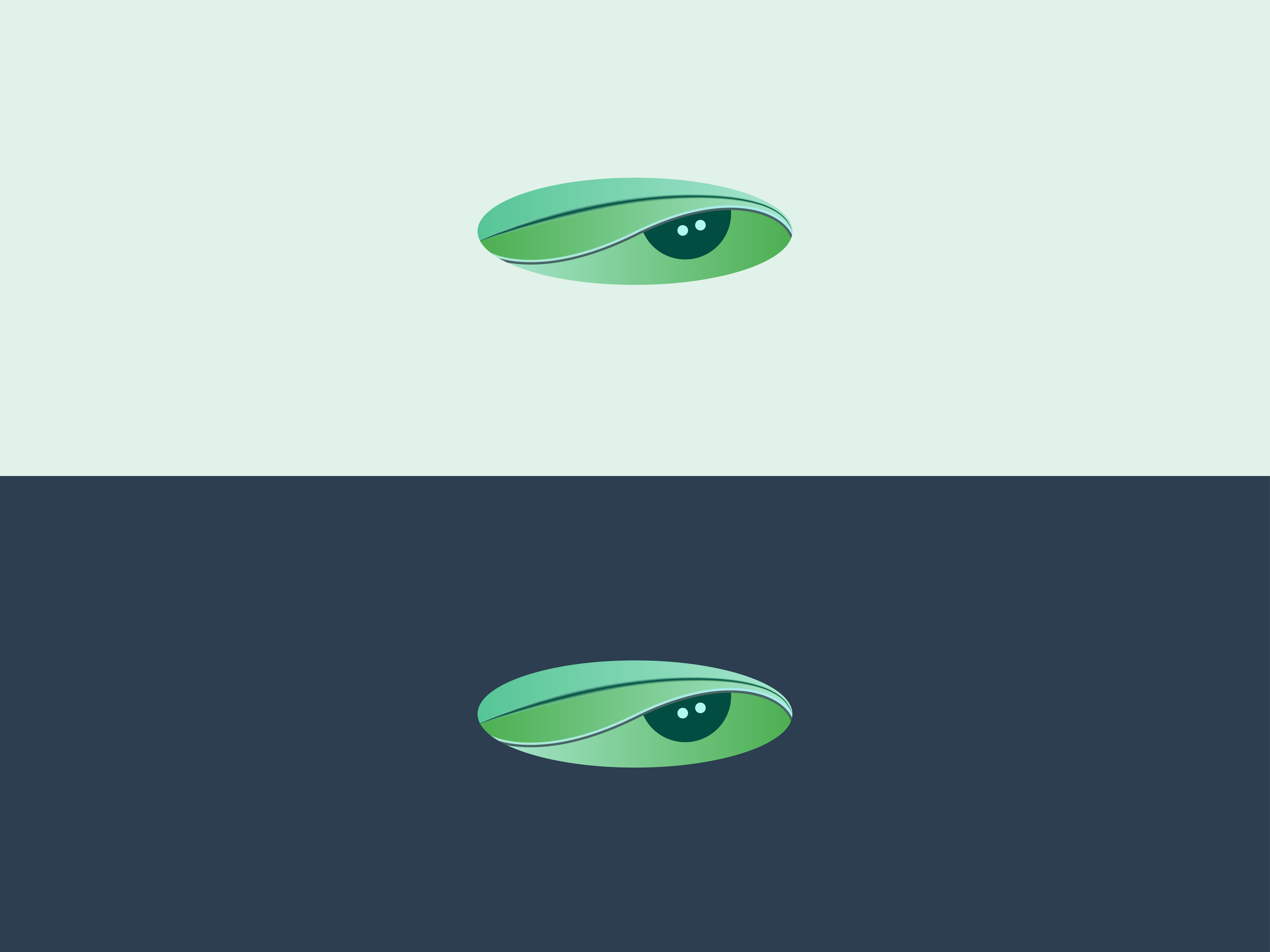 Organic Eye – A Visionary & Natural Logo Design! eye icon eyes design green eye leaf eye logo design natural eye organic eye soft soft eye soft eye of nature
