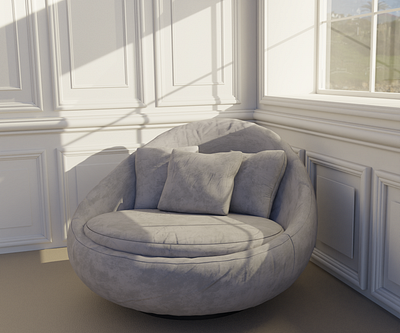 Sofa | 3D modeling 3d 3d art 3d concept 3d modeling concept art pillow puffy sofa vfx visualization