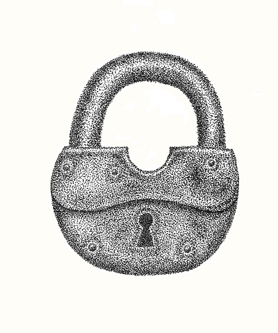 Padlock design graphic design illustration logo steel