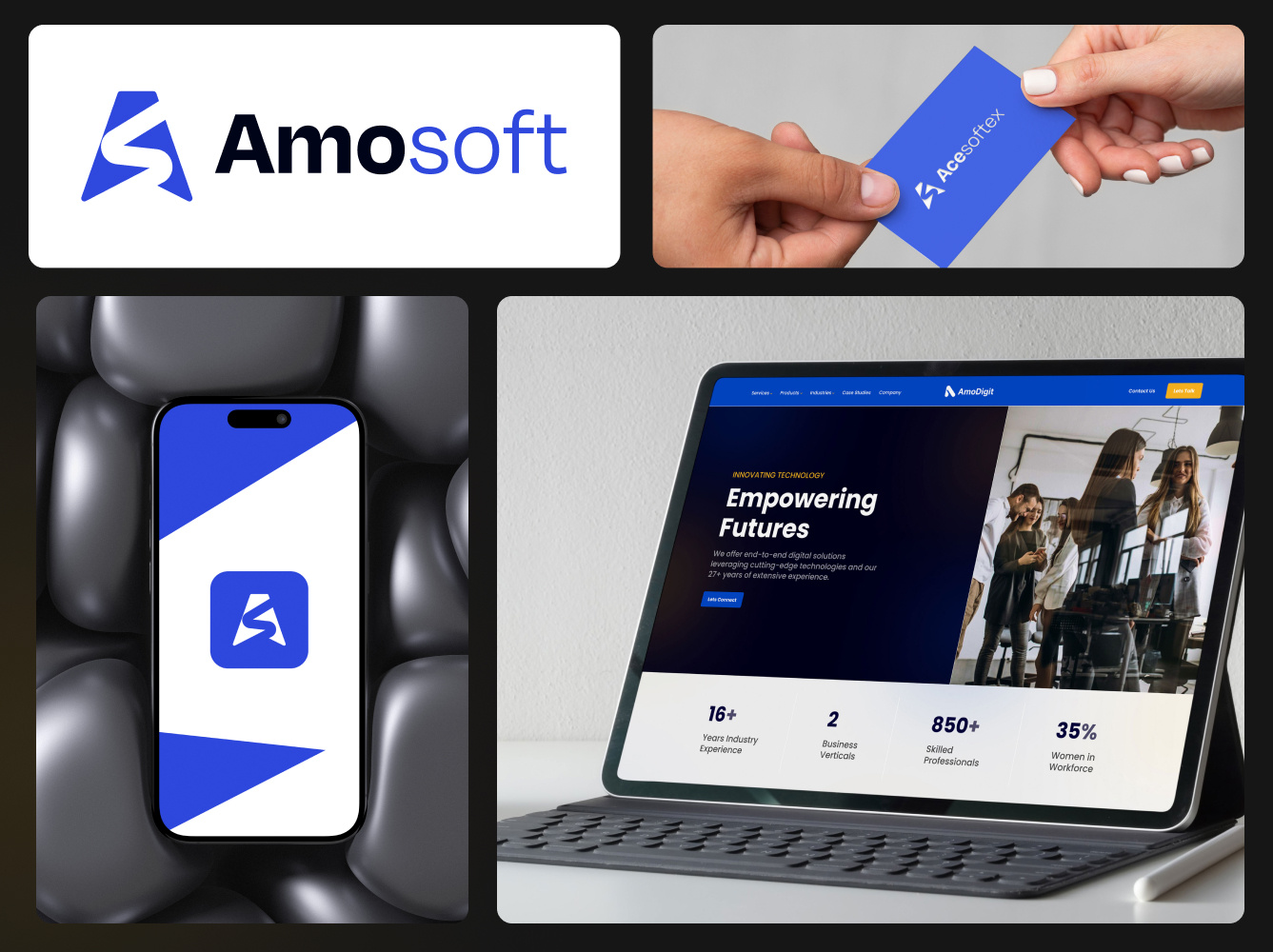 Logo Design for Amosoft Company a logo animation as branding business logo custom logo design graphic design letter a letter as logo lettermark logo logo logo design logotype minimal logo minimalist logo monogram ui uiux vector