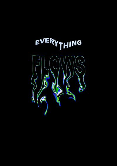 Everything Flows branding graphic design illustration typography