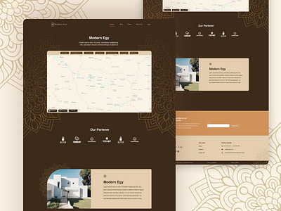 Modern Egy - Real Estate Landing Page branding company web design design dribbble dx graphic design illustration landing page logo ui ui ux design ux