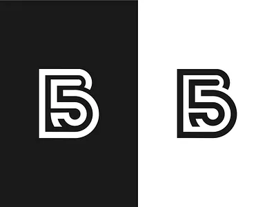 B5 logo 3d animation app apparel branding company design graphic design grid icon initials letter logo logomark modern motion graphics service logo simple symbol ui