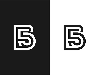 B5 logo 3d animation app apparel branding company design graphic design grid icon initials letter logo logomark modern motion graphics service logo simple symbol ui